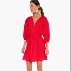 Tuckernuck Poppy Red Smocked Parker Dress, NWT